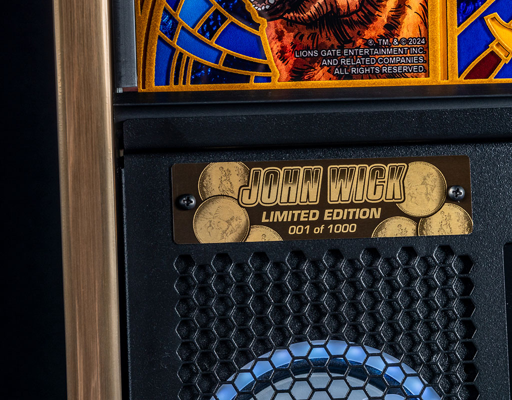 John Wick LE Pinball Machine - LE Plaque